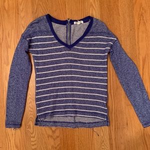 Aeropostale XS Blue and White Striped Sweater